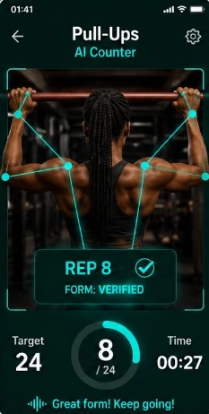 AI-verified pull-up counter